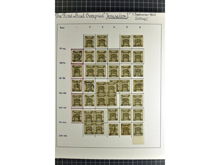 1920/21, reichhaltige Sammlung von Plattenrekonstruktionen, ungebraucht und gestempelt, dabei viele seltene Aufdrucktypen, Ei