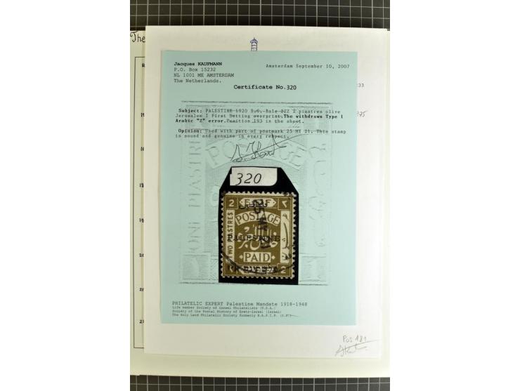 1920/21, reichhaltige Sammlung von Plattenrekonstruktionen, ungebraucht und gestempelt, dabei viele seltene Aufdrucktypen, Ei