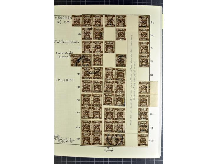 1920/21, reichhaltige Sammlung von Plattenrekonstruktionen, ungebraucht und gestempelt, dabei viele seltene Aufdrucktypen, Ei