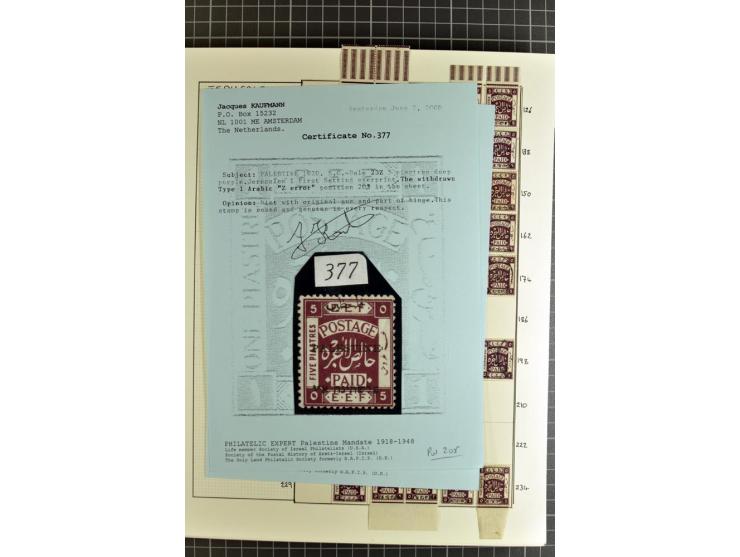 1920/21, reichhaltige Sammlung von Plattenrekonstruktionen, ungebraucht und gestempelt, dabei viele seltene Aufdrucktypen, Ei
