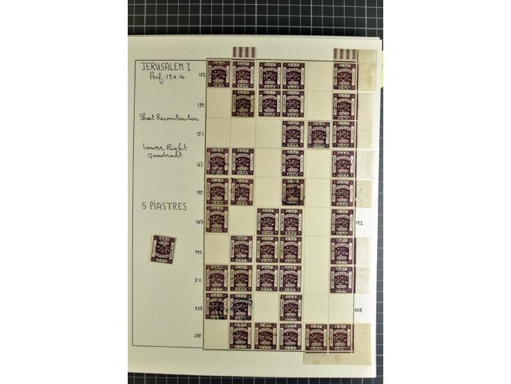 1920/21, reichhaltige Sammlung von Plattenrekonstruktionen, ungebraucht und gestempelt, dabei viele seltene Aufdrucktypen, Ei