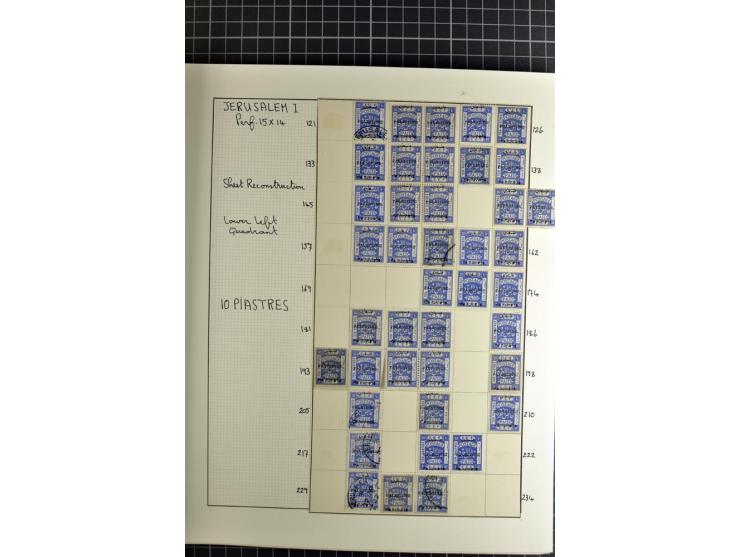 1920/21, reichhaltige Sammlung von Plattenrekonstruktionen, ungebraucht und gestempelt, dabei viele seltene Aufdrucktypen, Ei