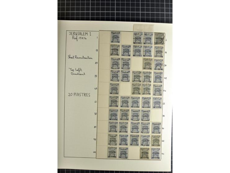 1920/21, reichhaltige Sammlung von Plattenrekonstruktionen, ungebraucht und gestempelt, dabei viele seltene Aufdrucktypen, Ei
