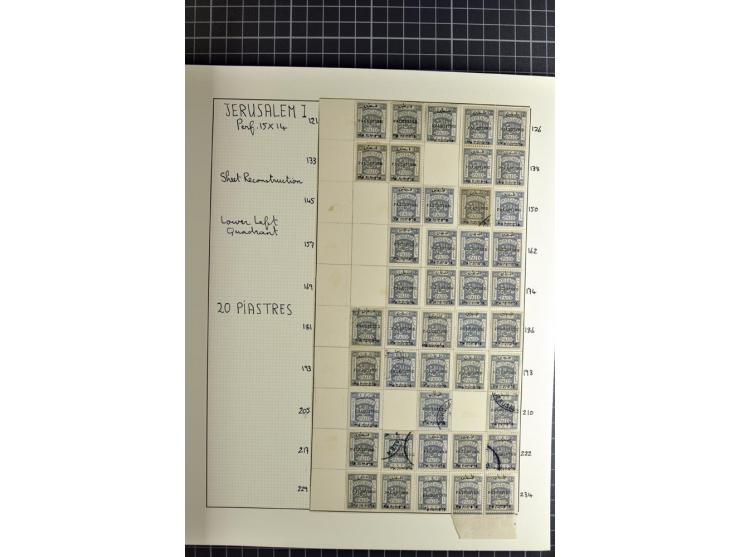 1920/21, reichhaltige Sammlung von Plattenrekonstruktionen, ungebraucht und gestempelt, dabei viele seltene Aufdrucktypen, Ei