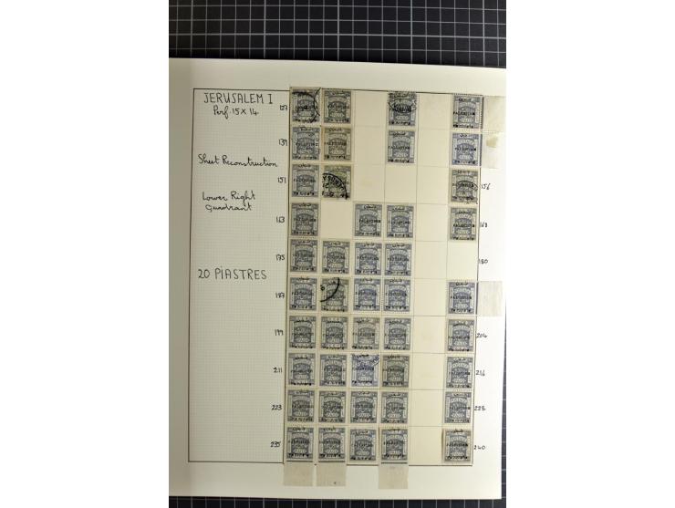 1920/21, reichhaltige Sammlung von Plattenrekonstruktionen, ungebraucht und gestempelt, dabei viele seltene Aufdrucktypen, Ei
