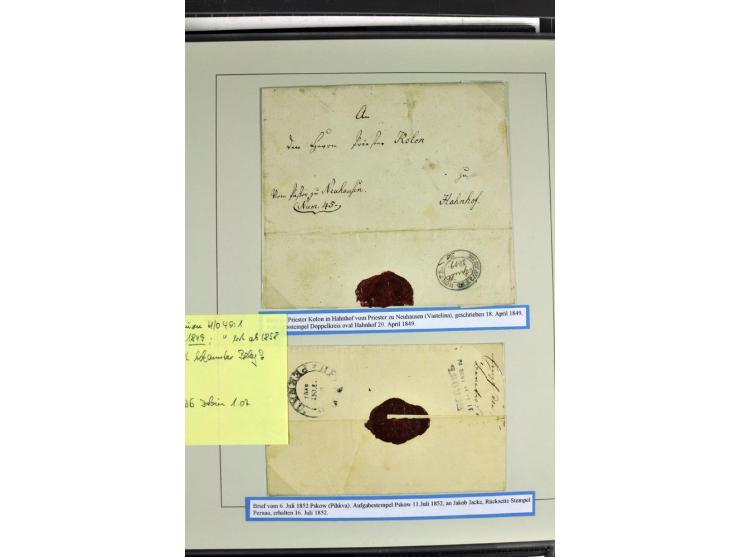 1922, "SPECIMEN", nach Aufdrucktypen der Urmarken spezialisierte Sammlung mit 360 Marken, dabei 24 komplette Teilsätze 5Pia.-