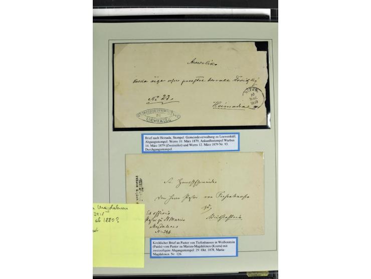1922, "SPECIMEN", nach Aufdrucktypen der Urmarken spezialisierte Sammlung mit 360 Marken, dabei 24 komplette Teilsätze 5Pia.-