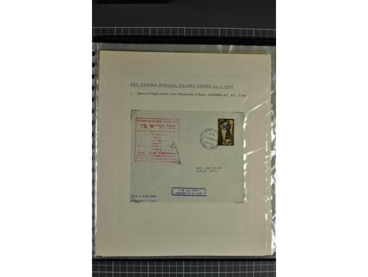 1939/48, interessante Sammlung von Luftpostbriefen von und überwiegend nach Palästina, dabei Reco und Zensur, dazu einige Bel