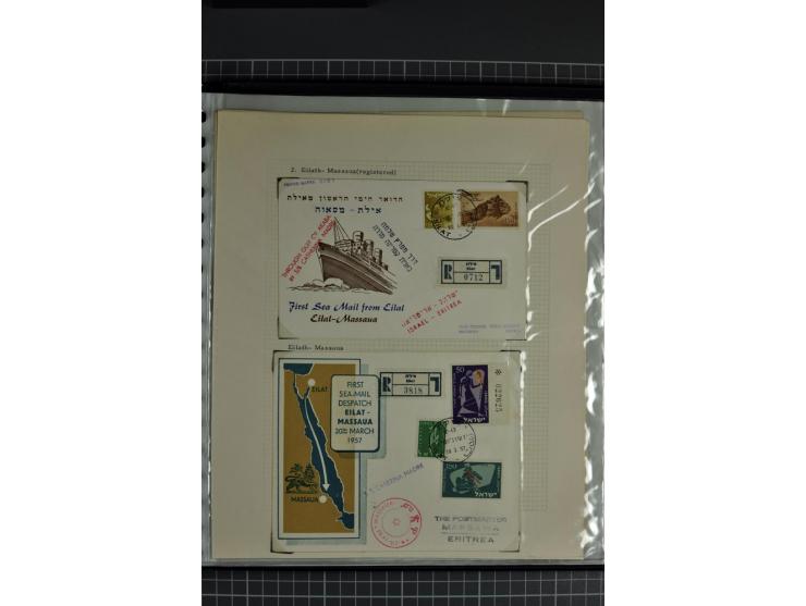 1939/48, interessante Sammlung von Luftpostbriefen von und überwiegend nach Palästina, dabei Reco und Zensur, dazu einige Bel