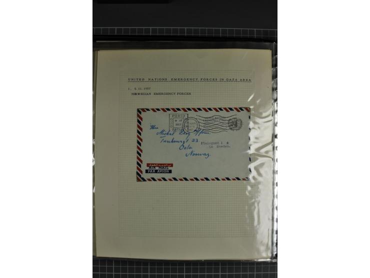 1939/48, interessante Sammlung von Luftpostbriefen von und überwiegend nach Palästina, dabei Reco und Zensur, dazu einige Bel
