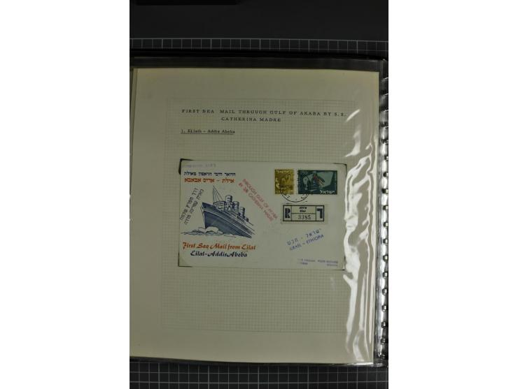 1939/48, interessante Sammlung von Luftpostbriefen von und überwiegend nach Palästina, dabei Reco und Zensur, dazu einige Bel