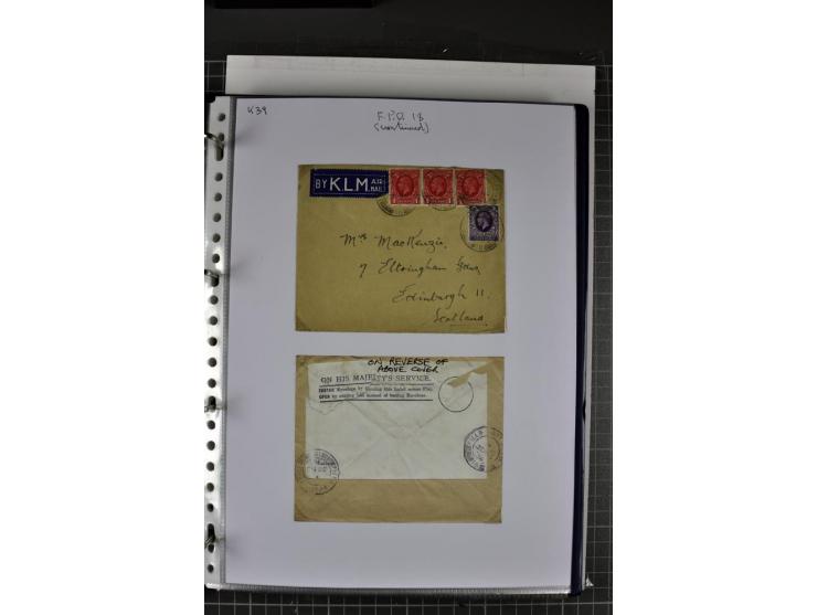 FELDPOST: 1918/47 (ca.), aufgezogene Sammlung mit Belegen der  britischen- (58), australischen- (12) und polnischen (1) Trupp