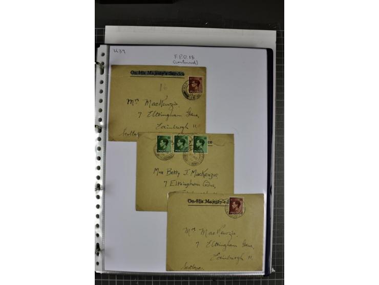 FELDPOST: 1918/47 (ca.), aufgezogene Sammlung mit Belegen der  britischen- (58), australischen- (12) und polnischen (1) Trupp