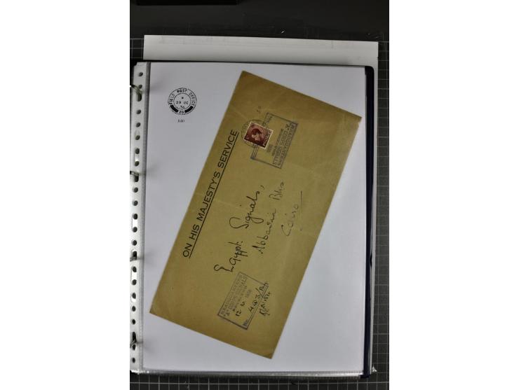 FELDPOST: 1918/47 (ca.), aufgezogene Sammlung mit Belegen der  britischen- (58), australischen- (12) und polnischen (1) Trupp