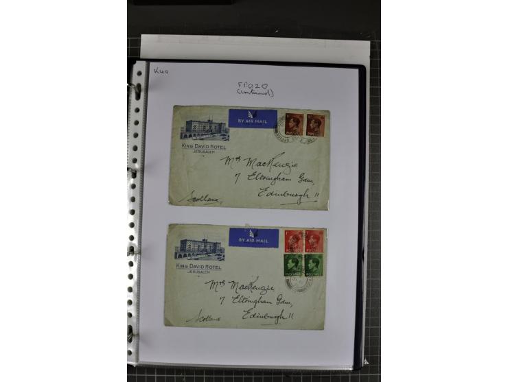 FELDPOST: 1918/47 (ca.), aufgezogene Sammlung mit Belegen der  britischen- (58), australischen- (12) und polnischen (1) Trupp