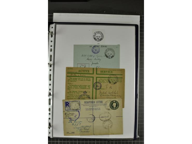 FELDPOST: 1918/47 (ca.), aufgezogene Sammlung mit Belegen der  britischen- (58), australischen- (12) und polnischen (1) Trupp