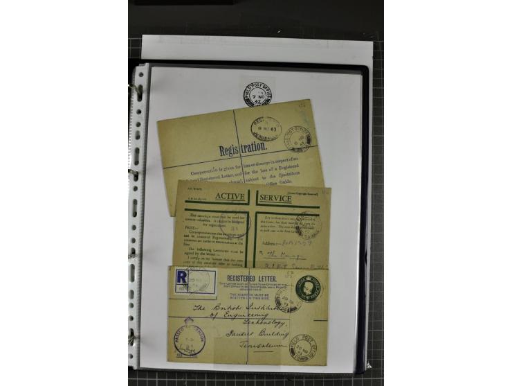 FELDPOST: 1918/47 (ca.), aufgezogene Sammlung mit Belegen der  britischen- (58), australischen- (12) und polnischen (1) Trupp