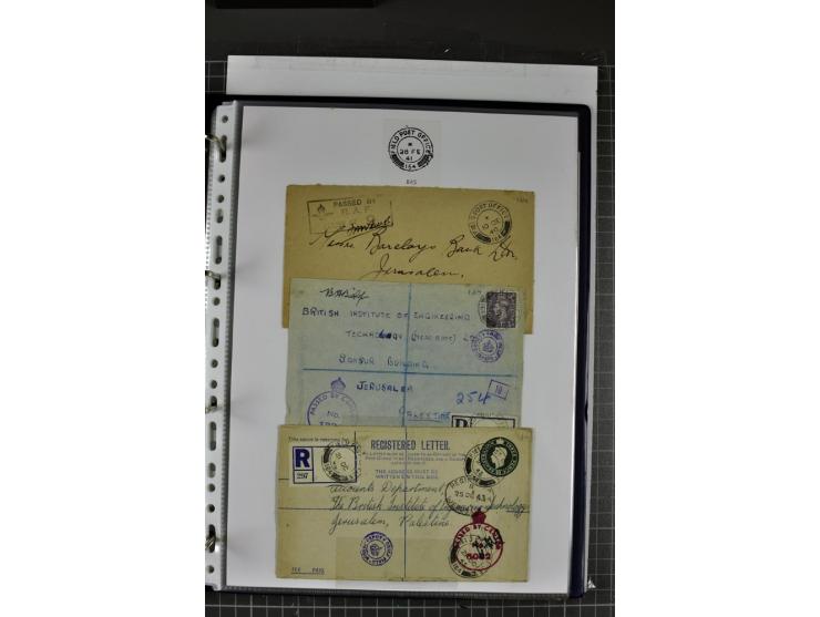 FELDPOST: 1918/47 (ca.), aufgezogene Sammlung mit Belegen der  britischen- (58), australischen- (12) und polnischen (1) Trupp