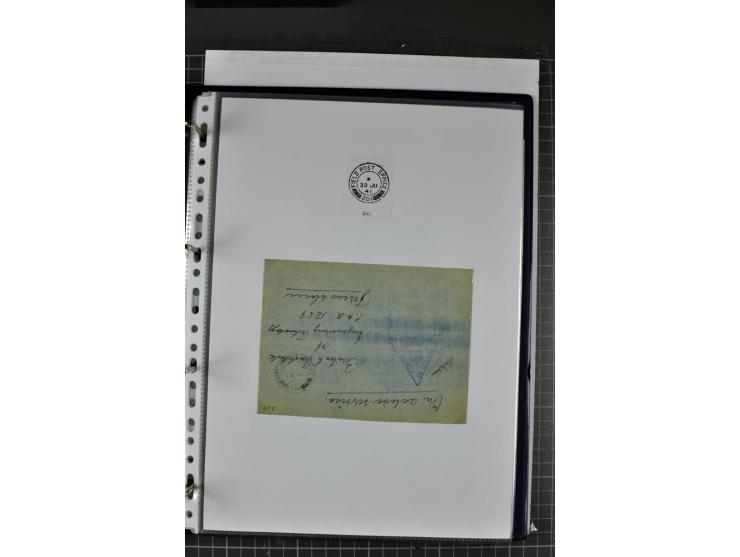 FELDPOST: 1918/47 (ca.), aufgezogene Sammlung mit Belegen der  britischen- (58), australischen- (12) und polnischen (1) Trupp