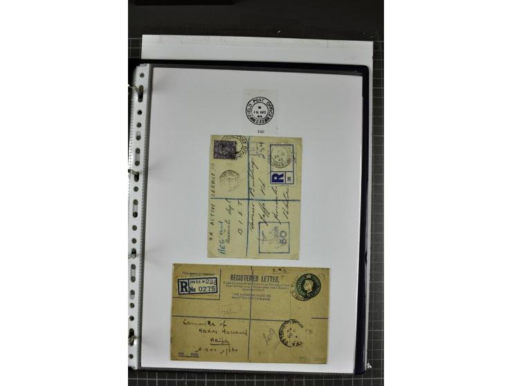FELDPOST: 1918/47 (ca.), aufgezogene Sammlung mit Belegen der  britischen- (58), australischen- (12) und polnischen (1) Trupp