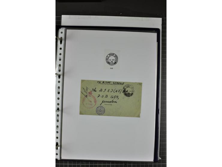 FELDPOST: 1918/47 (ca.), aufgezogene Sammlung mit Belegen der  britischen- (58), australischen- (12) und polnischen (1) Trupp