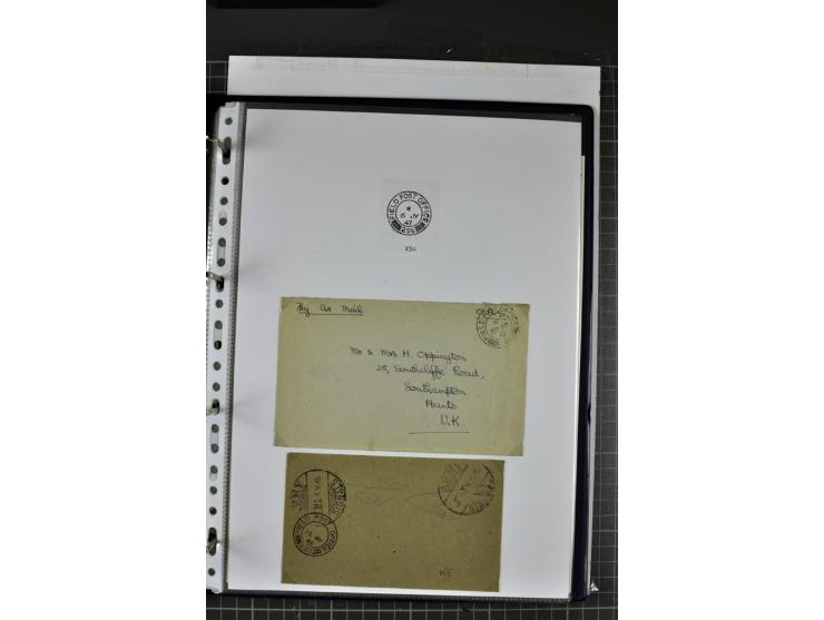 FELDPOST: 1918/47 (ca.), aufgezogene Sammlung mit Belegen der  britischen- (58), australischen- (12) und polnischen (1) Trupp