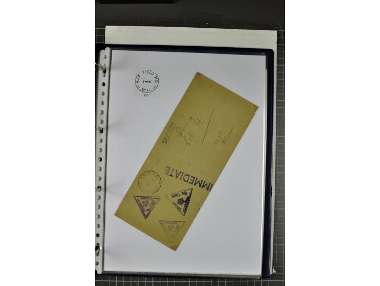 FELDPOST: 1918/47 (ca.), aufgezogene Sammlung mit Belegen der  britischen- (58), australischen- (12) und polnischen (1) Trupp