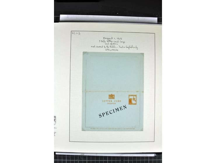 GANZSACHEN: 1927/46,ungebrauchte und gebrauchte 2bändige Sammlung, sehr reichhaltig mit u.a. Bale PC1a, PC2 in Type 1 and 2 (