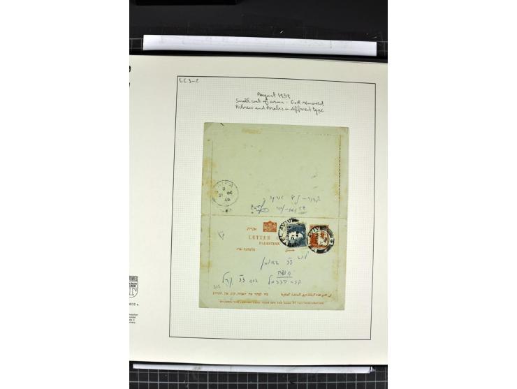 GANZSACHEN: 1927/46,ungebrauchte und gebrauchte 2bändige Sammlung, sehr reichhaltig mit u.a. Bale PC1a, PC2 in Type 1 and 2 (