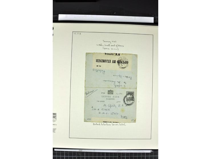 GANZSACHEN: 1927/46,ungebrauchte und gebrauchte 2bändige Sammlung, sehr reichhaltig mit u.a. Bale PC1a, PC2 in Type 1 and 2 (