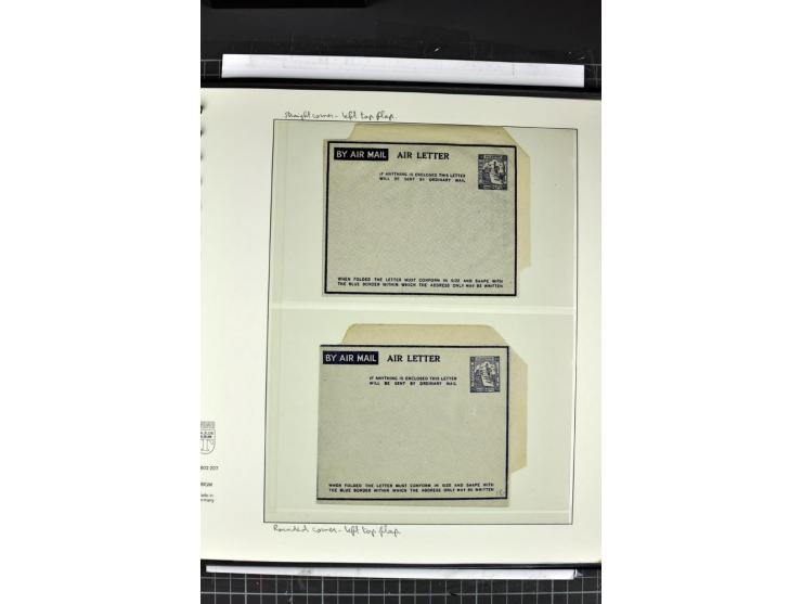 GANZSACHEN: 1927/46,ungebrauchte und gebrauchte 2bändige Sammlung, sehr reichhaltig mit u.a. Bale PC1a, PC2 in Type 1 and 2 (