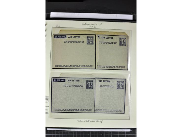 GANZSACHEN: 1927/46,ungebrauchte und gebrauchte 2bändige Sammlung, sehr reichhaltig mit u.a. Bale PC1a, PC2 in Type 1 and 2 (