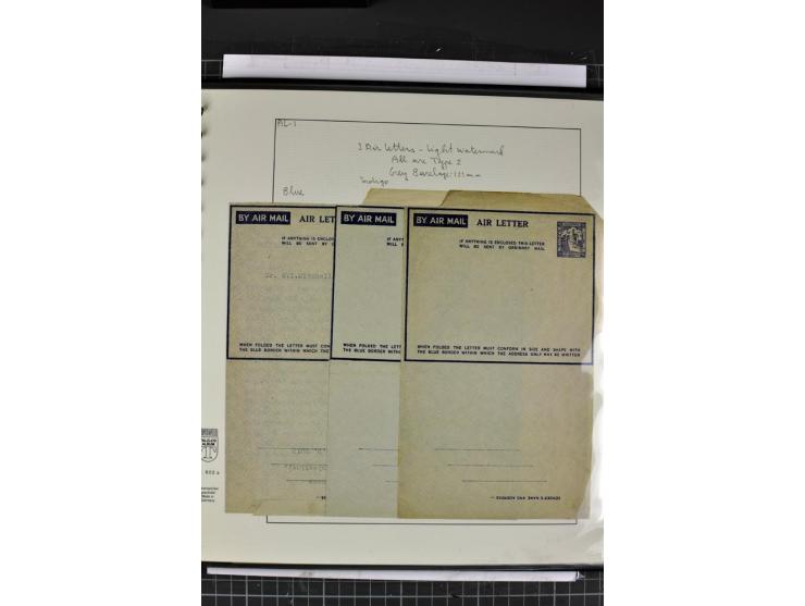 GANZSACHEN: 1927/46,ungebrauchte und gebrauchte 2bändige Sammlung, sehr reichhaltig mit u.a. Bale PC1a, PC2 in Type 1 and 2 (