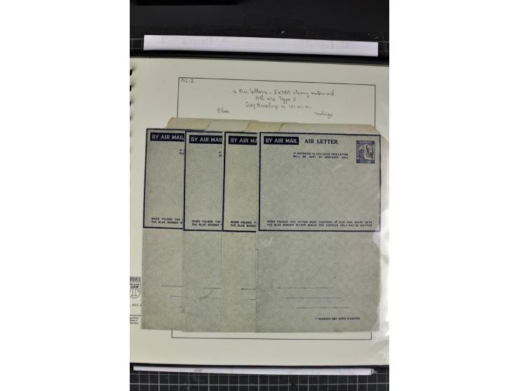 GANZSACHEN: 1927/46,ungebrauchte und gebrauchte 2bändige Sammlung, sehr reichhaltig mit u.a. Bale PC1a, PC2 in Type 1 and 2 (