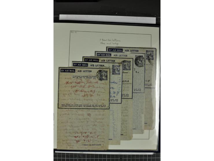 GANZSACHEN: 1927/46,ungebrauchte und gebrauchte 2bändige Sammlung, sehr reichhaltig mit u.a. Bale PC1a, PC2 in Type 1 and 2 (