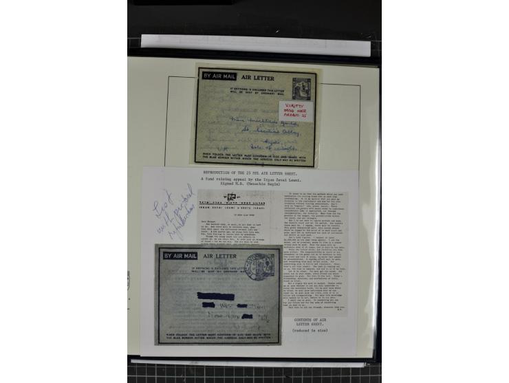 GANZSACHEN: 1927/46,ungebrauchte und gebrauchte 2bändige Sammlung, sehr reichhaltig mit u.a. Bale PC1a, PC2 in Type 1 and 2 (
