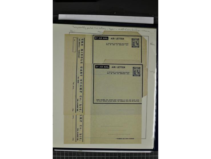 GANZSACHEN: 1927/46,ungebrauchte und gebrauchte 2bändige Sammlung, sehr reichhaltig mit u.a. Bale PC1a, PC2 in Type 1 and 2 (