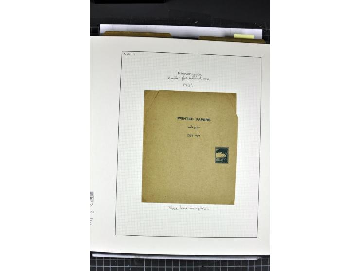 GANZSACHEN: 1927/46,ungebrauchte und gebrauchte 2bändige Sammlung, sehr reichhaltig mit u.a. Bale PC1a, PC2 in Type 1 and 2 (