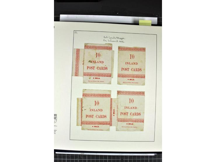 GANZSACHEN: 1927/46,ungebrauchte und gebrauchte 2bändige Sammlung, sehr reichhaltig mit u.a. Bale PC1a, PC2 in Type 1 and 2 (