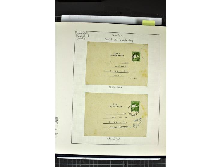 GANZSACHEN: 1927/46,ungebrauchte und gebrauchte 2bändige Sammlung, sehr reichhaltig mit u.a. Bale PC1a, PC2 in Type 1 and 2 (