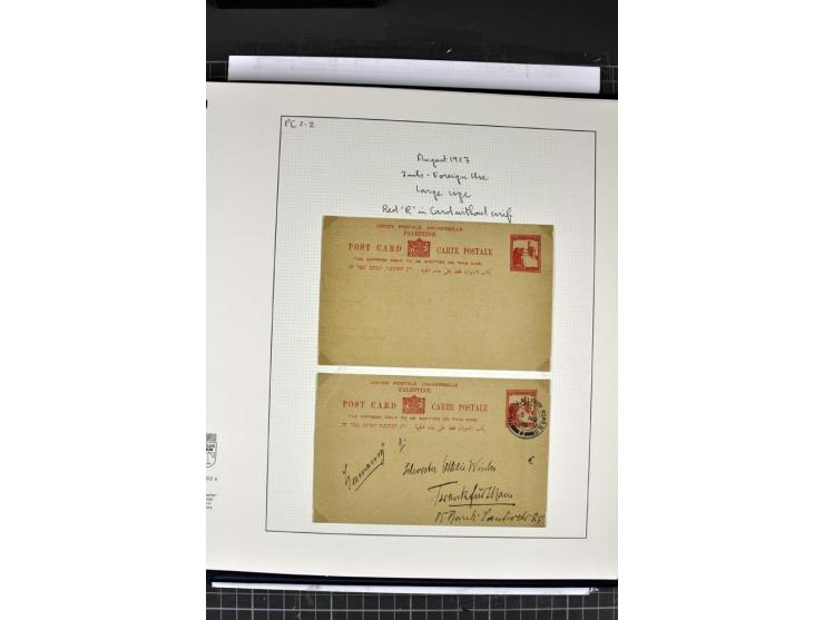 GANZSACHEN: 1927/46,ungebrauchte und gebrauchte 2bändige Sammlung, sehr reichhaltig mit u.a. Bale PC1a, PC2 in Type 1 and 2 (