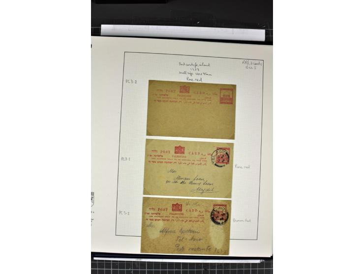 GANZSACHEN: 1927/46,ungebrauchte und gebrauchte 2bändige Sammlung, sehr reichhaltig mit u.a. Bale PC1a, PC2 in Type 1 and 2 (