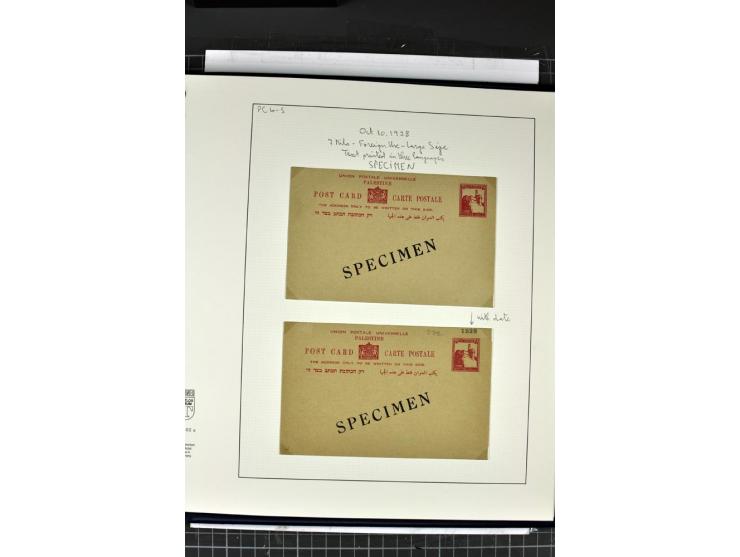 GANZSACHEN: 1927/46,ungebrauchte und gebrauchte 2bändige Sammlung, sehr reichhaltig mit u.a. Bale PC1a, PC2 in Type 1 and 2 (