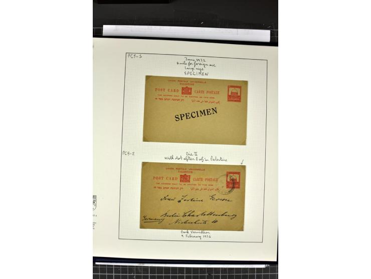 GANZSACHEN: 1927/46,ungebrauchte und gebrauchte 2bändige Sammlung, sehr reichhaltig mit u.a. Bale PC1a, PC2 in Type 1 and 2 (