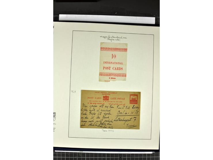 GANZSACHEN: 1927/46,ungebrauchte und gebrauchte 2bändige Sammlung, sehr reichhaltig mit u.a. Bale PC1a, PC2 in Type 1 and 2 (