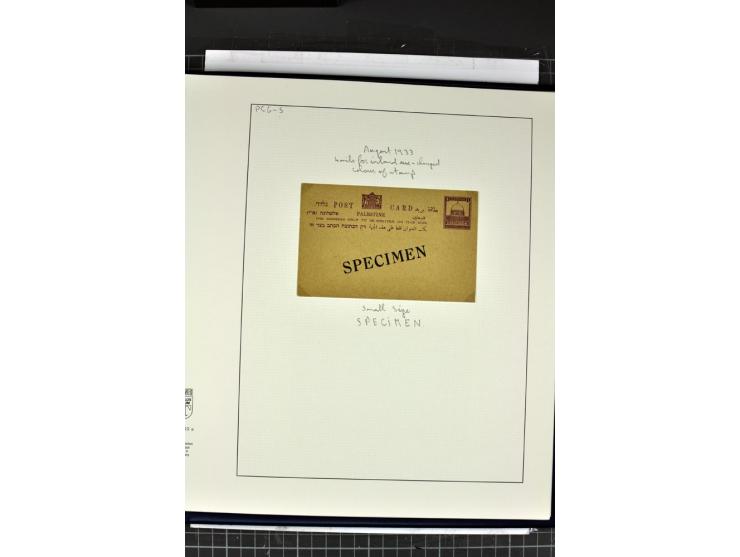 GANZSACHEN: 1927/46,ungebrauchte und gebrauchte 2bändige Sammlung, sehr reichhaltig mit u.a. Bale PC1a, PC2 in Type 1 and 2 (