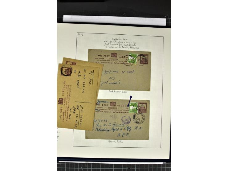 GANZSACHEN: 1927/46,ungebrauchte und gebrauchte 2bändige Sammlung, sehr reichhaltig mit u.a. Bale PC1a, PC2 in Type 1 and 2 (