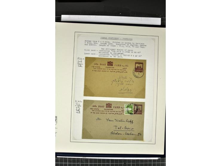 GANZSACHEN: 1927/46,ungebrauchte und gebrauchte 2bändige Sammlung, sehr reichhaltig mit u.a. Bale PC1a, PC2 in Type 1 and 2 (