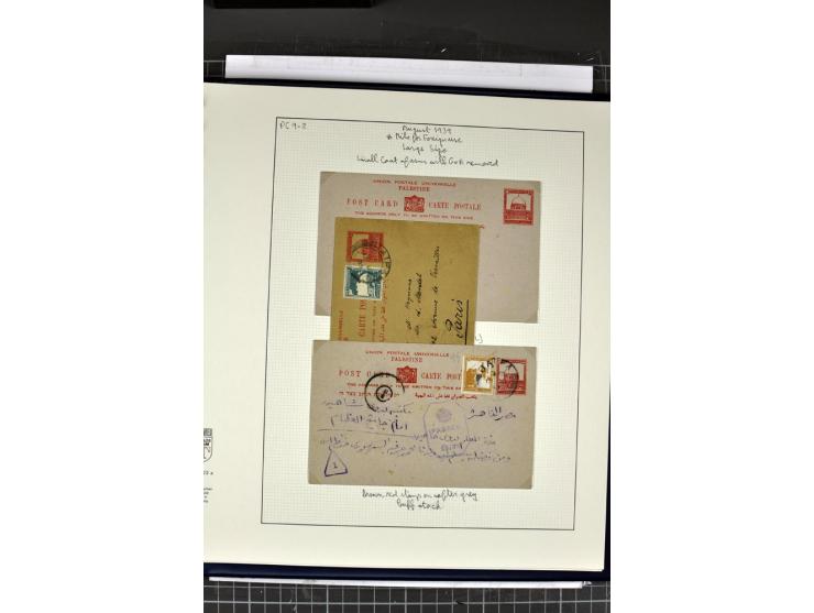 GANZSACHEN: 1927/46,ungebrauchte und gebrauchte 2bändige Sammlung, sehr reichhaltig mit u.a. Bale PC1a, PC2 in Type 1 and 2 (