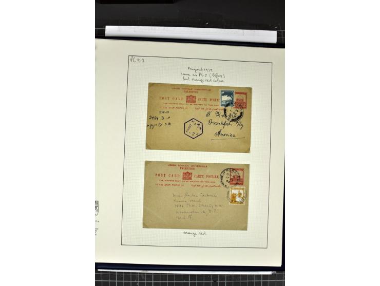 GANZSACHEN: 1927/46,ungebrauchte und gebrauchte 2bändige Sammlung, sehr reichhaltig mit u.a. Bale PC1a, PC2 in Type 1 and 2 (